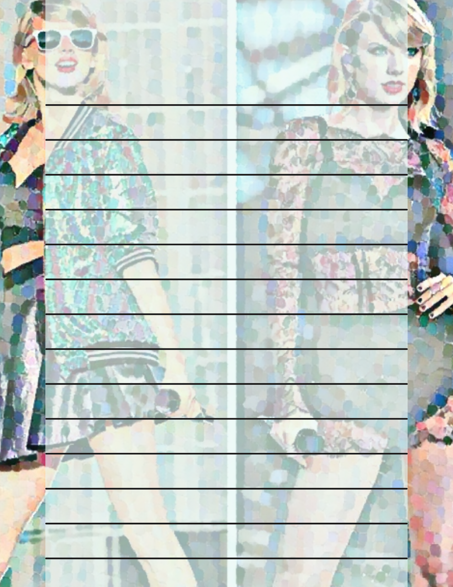 Glitter Notepad