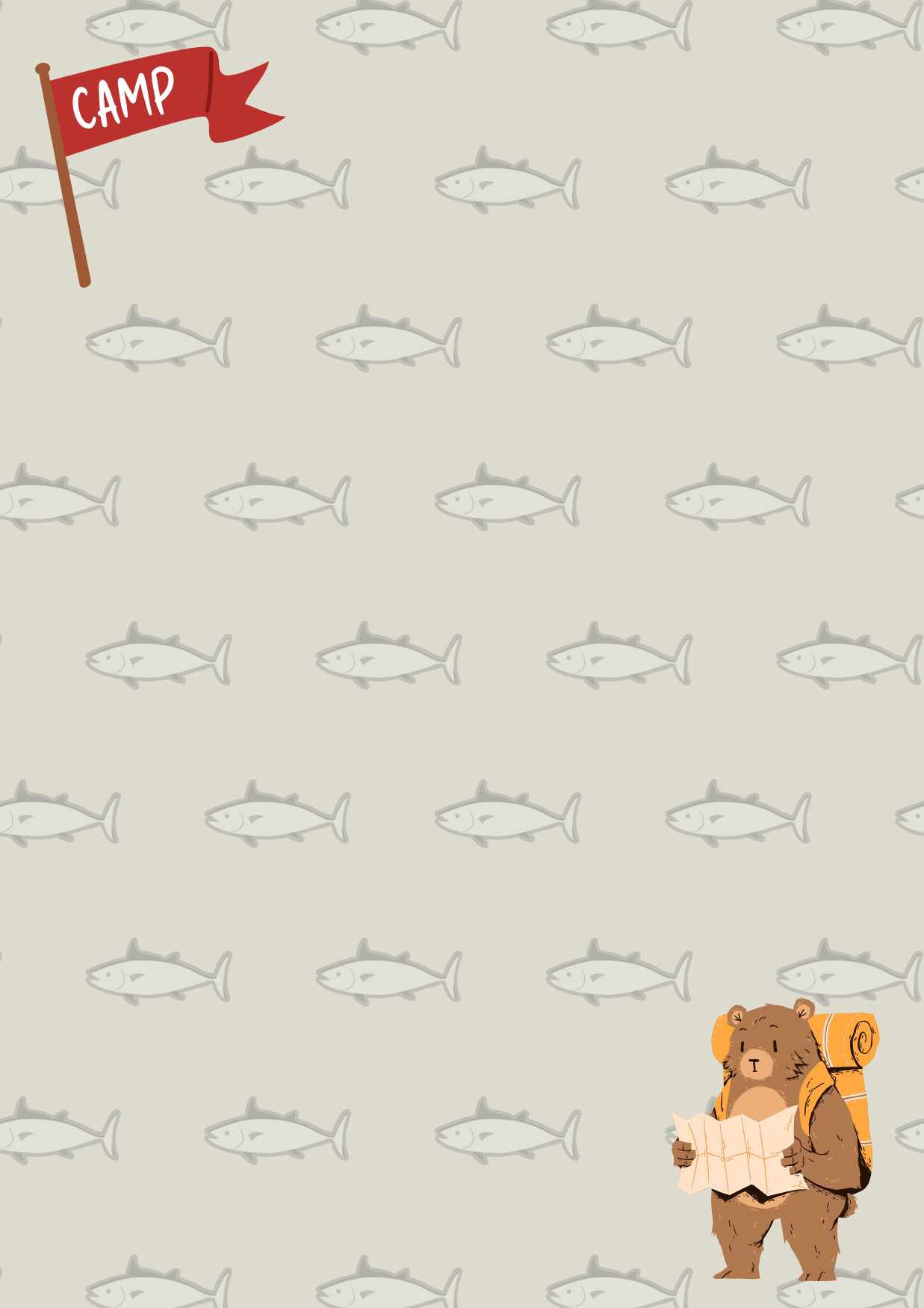 Camping Bear