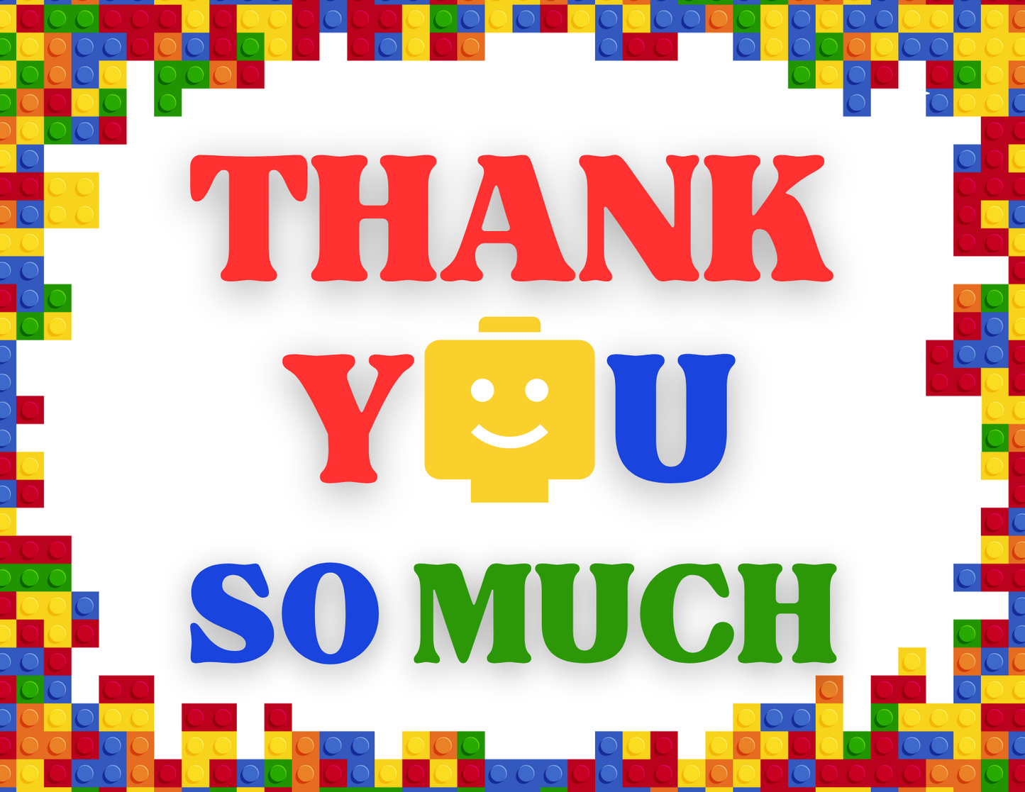 Lego-Thank You Card