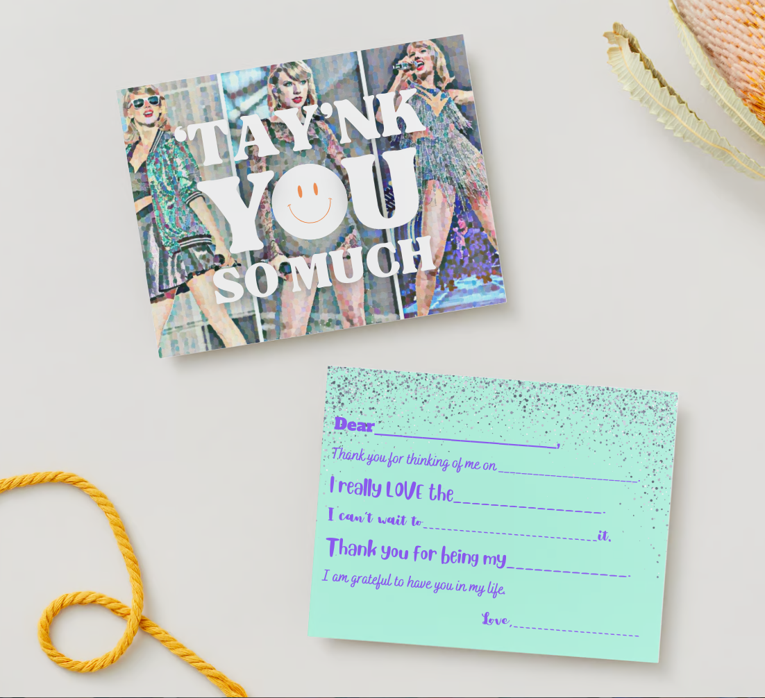 Glitter-Thank You Card