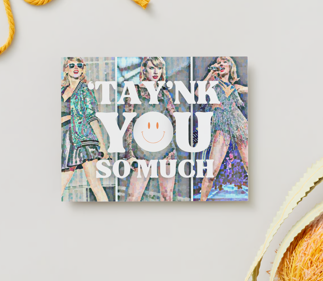 Glitter-Thank You Card