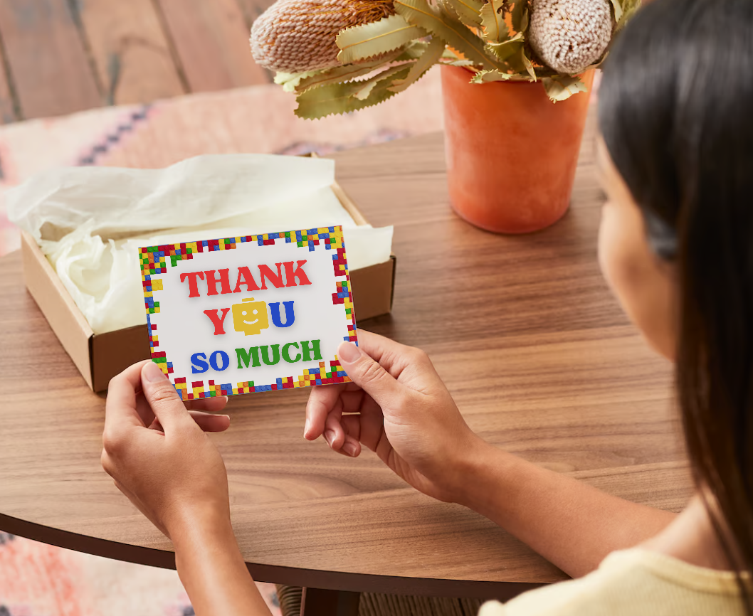 Lego-Thank You Card