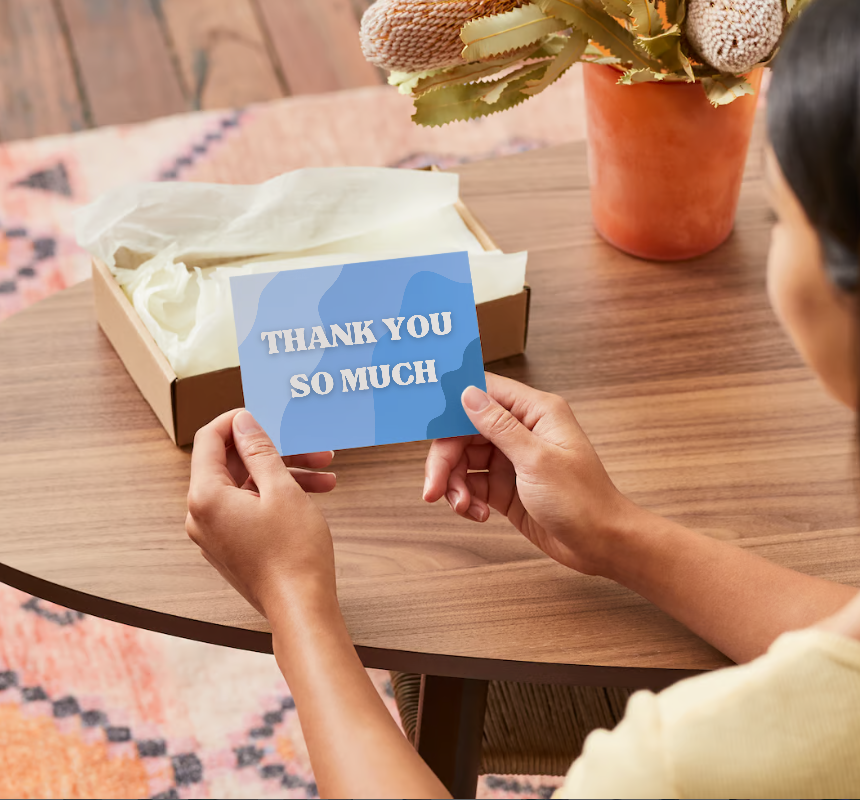 Blue Wave-Thank You Card