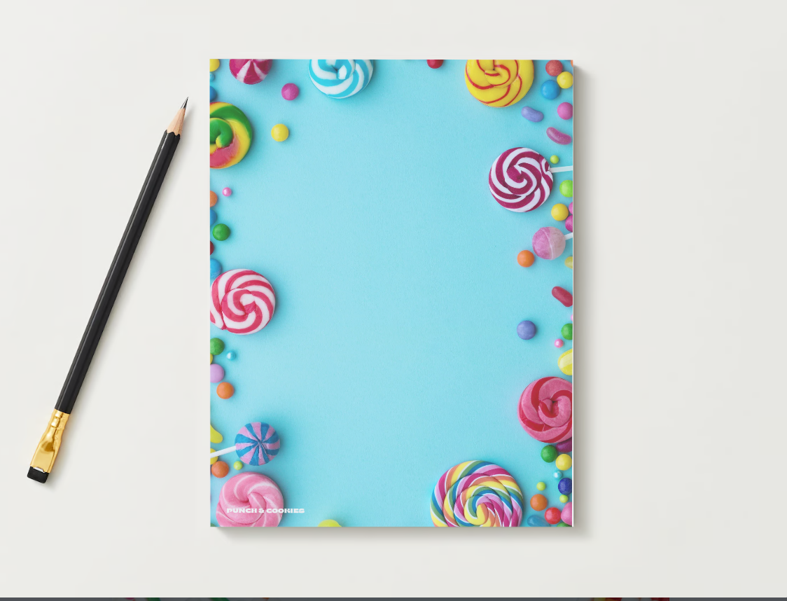 Swirly Lollies-Notepad